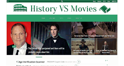 Desktop Screenshot of historyvsmovies.com