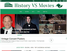 Tablet Screenshot of historyvsmovies.com